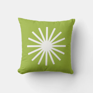 Coussin Starburst noir et blanc