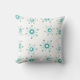 Coussin Starbursts Coloré Turquoise