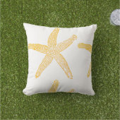 Coussin Starfish Beach Cadeau Favoriser Or Jaune Orange Bl (Herbe)