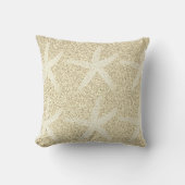 Coussin Starfish Motif Gold Parties scintillant Nautical C (Recto)