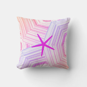 Coussin Starfish Multicolor rose Jaune Artsy Décor Girl