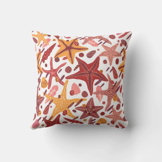 Coussin Starfish Shells : Motif scandinave (Verso)