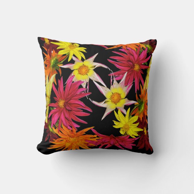 Coussin Stargazer Dahlias (Recto)