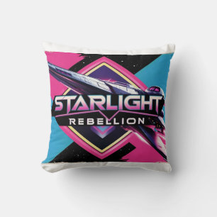 Coussin Starlight Rebellion Retro Pop Culture Poster 80s-