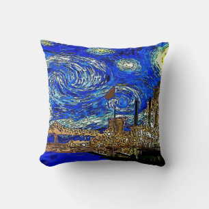 Coussin Starry Night Crescent City