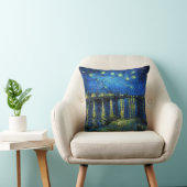 Coussin Starry Night Over the Rhone par Vincent Van Gogh (Chaise)