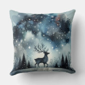Coussin Starry Winter Night Deer (Verso)