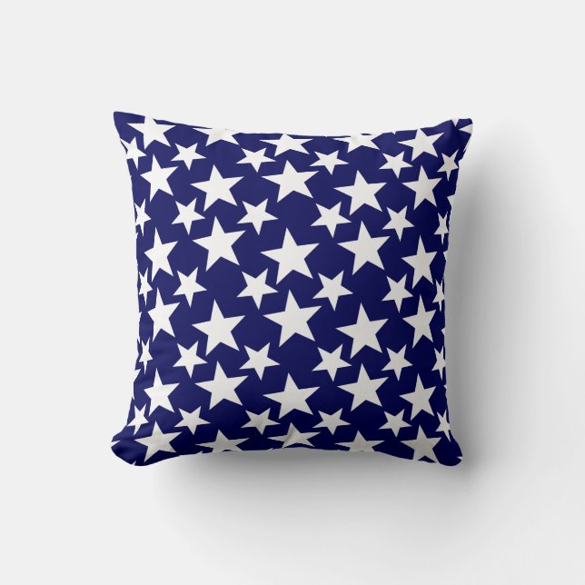 Coussin Stars and Stripes, Red White & Blue (Recto)