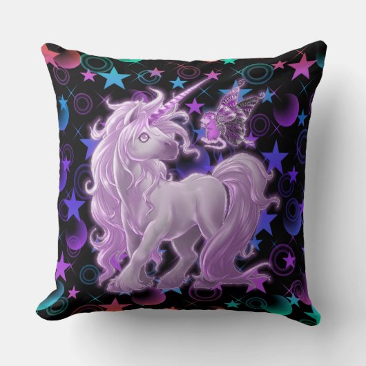 Coussin Stars 'n Stuff Pink Unicorn (Recto)