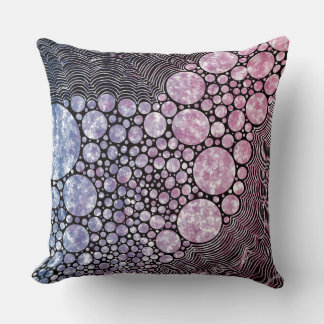 Coussin Stars orbs et cercles conception abstraite