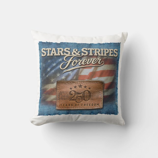 Coussin Stars & Stripes - Throw Pillow (Recto)