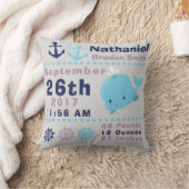 Coussin Stat nautique de naissance de navigation de (Couverture)