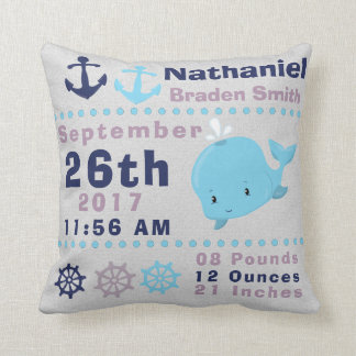 Coussin Stat nautique de naissance de navigation de