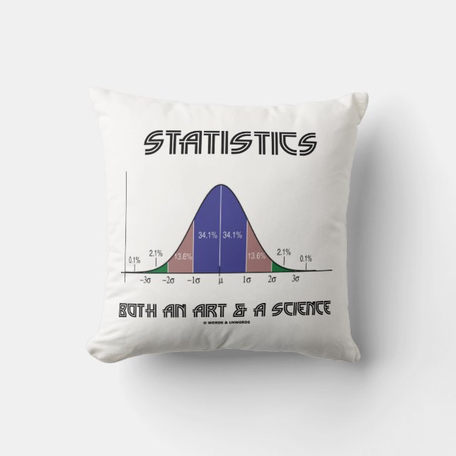Coussin Statistiques À La Fois Un Art Et Une Science (Recto)