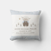 Coussin Statistiques de naissance Baby Nursery Jeu d'oreil (Recto)
