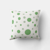 Coussin Statistiques de naissance bébé Cercles verts Photo (Verso)