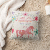 Coussin Statistiques de naissance Bébé Fille Créatures mag (Couverture)