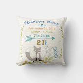 Coussin Statistiques de naissance Bébé Garçon Créatures de (Recto)