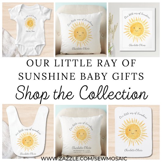 Coussin Statistiques de naissance Couleur de soleil Jeu d'