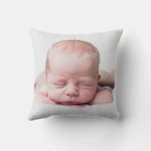Coussin Statistiques de naissance de bébé à guirlande flor (Verso)