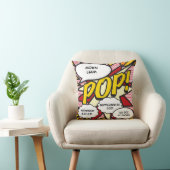 Coussin Statistiques de naissance de bébé Bande dessinée P (Chaise)
