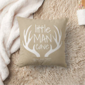 Coussin Statistiques de naissance de bébé garçon mignon Li (Couverture)
