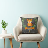 Coussin Statistiques de naissance de bébé garçon tigre de  (Chaise)