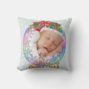Coussin Statistiques de naissance de nouveau-né Noël, Anno