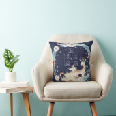 Coussin Statistiques de naissance Décoration de bébé Cerf  (Chaise)