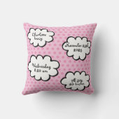 Coussin Statistiques de naissance Eléphants Polka Dot Pers (Verso)