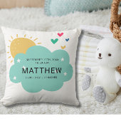 Coussin Statistiques de naissance mignonne Nouveau-né Bébé