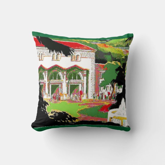Coussin Statue de Jackson en Carré (Recto)