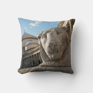 Coussin Statue de lion devant San Francesco di Paola