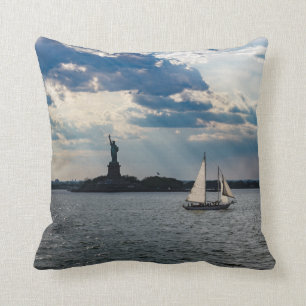 Coussin Statue de port de New York de carreau de liberté
