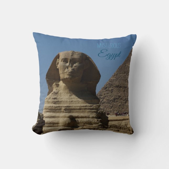 Coussin Statue de Sphinx Giza Cairo Egypte Souvenir (Recto)
