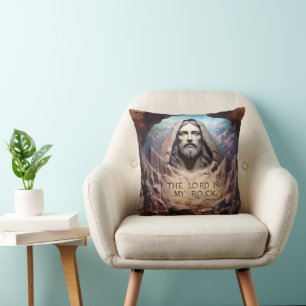Coussin Statue Divine : Le Seigneur Est Mon Rocher
