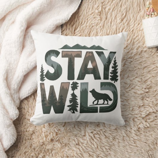 Coussin Stay Wild - Conception inspirée de la nature (Couverture)