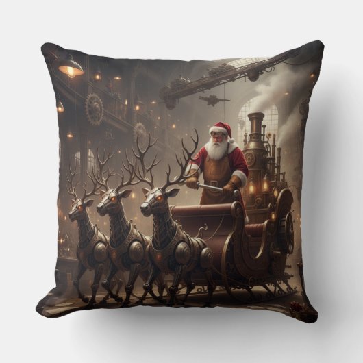Coussin Steampunk Santa (Recto)