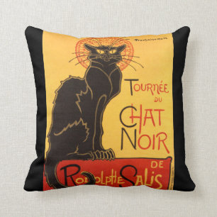 Coussin Steinlen : Conversation Noir