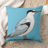 Coussin Sterne commune sur fond bleu (Couverture)