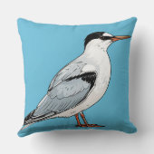 Coussin Sterne commune sur fond bleu (Verso)