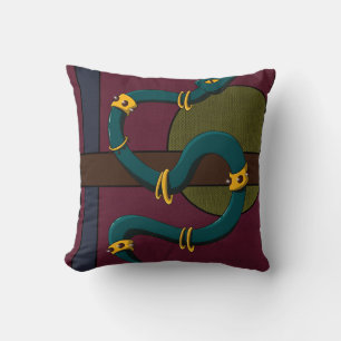 Coussin Sticker Carré Snake