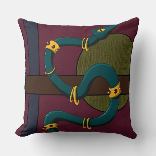 Coussin Sticker Carré Snake (Recto)