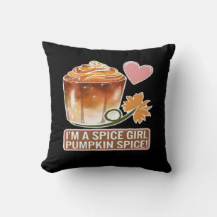 Coussin Sticker Latte Fille épice citrouille