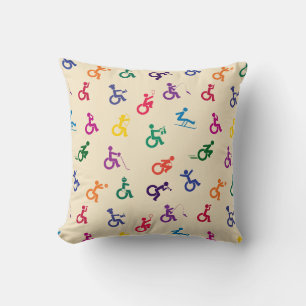 Coussin Stickman Handicapé S'Amusant !