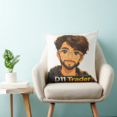 Coussin Stock Market Trader Gift Throw Pillow –  16" x 16" (Chaise)