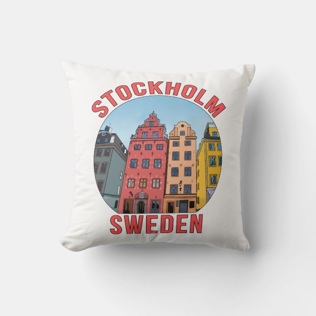 Coussin Stockholm Suède (Recto)
