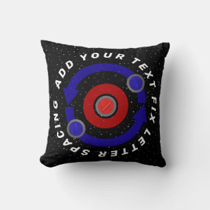 Coussin Stone de curling roulant comme l'orbite de la Terr