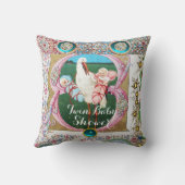 COUSSIN STORK TWIN GARÇON - BABY SHOWER FILLE, JEUX FLORAU (Verso)