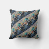 Coussin Stranger on the Bus Painting by Alfred Fox (Verso)